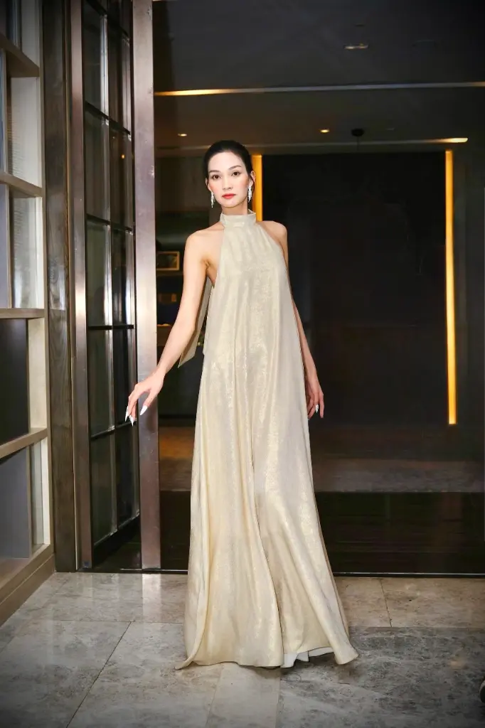 [S_SELENE_LONG_XS] Selene - Yellow Long Silk (XS)