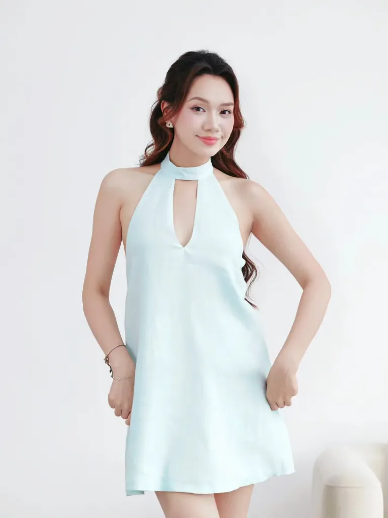 [L_TURQUOISE_SHORT_XS] Turquoise - Mint Blue Short Linen (XS)