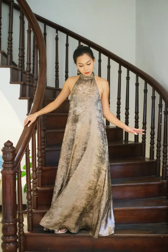 Gaia - Brown Long Silk